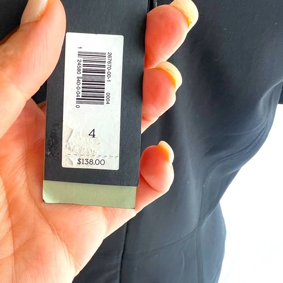 💎😍 Made in Italy 😍🔥 Banana Republic Black V-Neck Sheath Dress Cocktail Midi - Picture 6 of 14